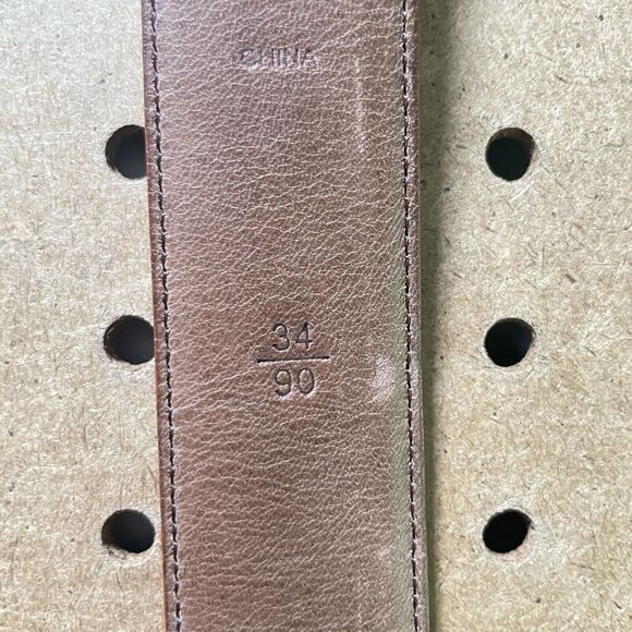 Joseph Bruce Leather Belt Men Size 34/90 Brown Genuine Italian J0703T MINT - Picture 6 of 8